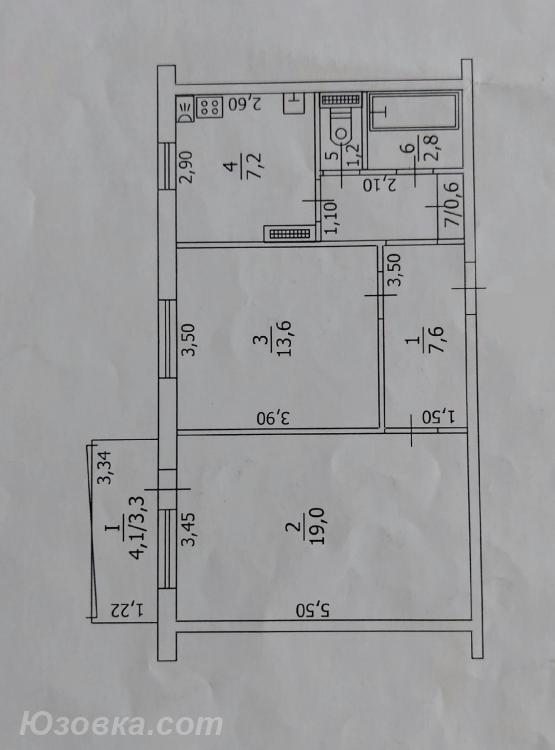 2-комн. квартира, 56 м², вторичка, 5/9 эт., ЛУГАНСК