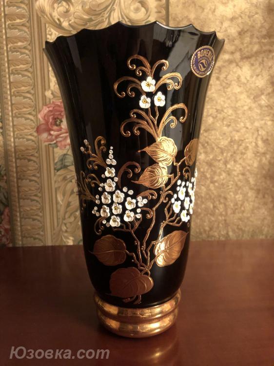 ваза для цветов Bohemia Чехословакия, новая
