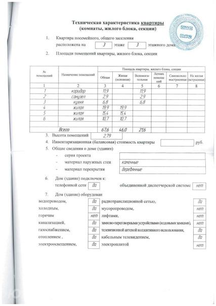 3-комн. квартира, 67 м², вторичка, 3/3 эт., ДОНЕЦК