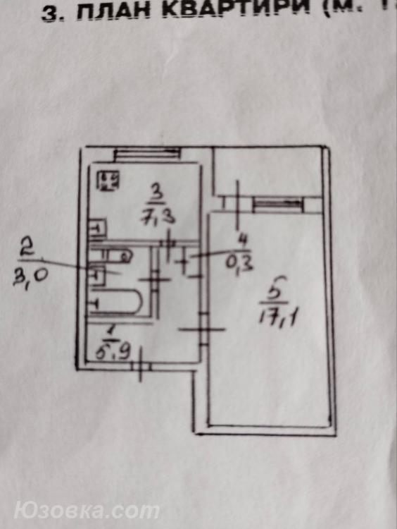 1-комн. квартира, 36 м², вторичка, 1/9 эт.