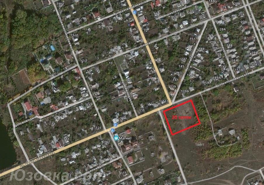 Продам участок 20,0 сот., земля поселений(ИЖС), Макеевка