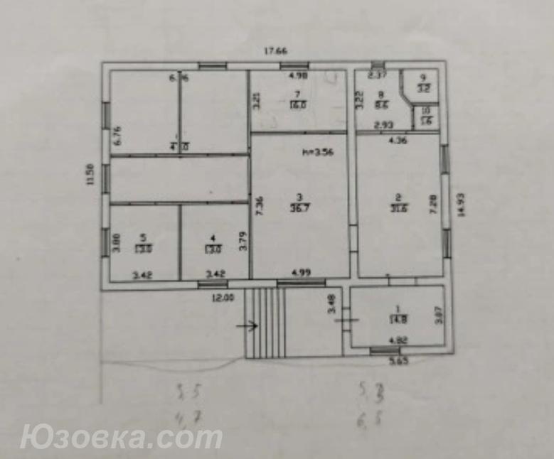 Дом , 190 м², на участке 10,0 сот.