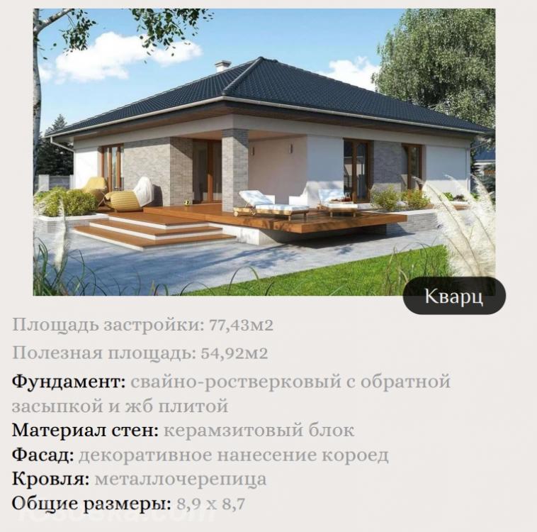 Дом , 77 м², на участке 2,0 сот.