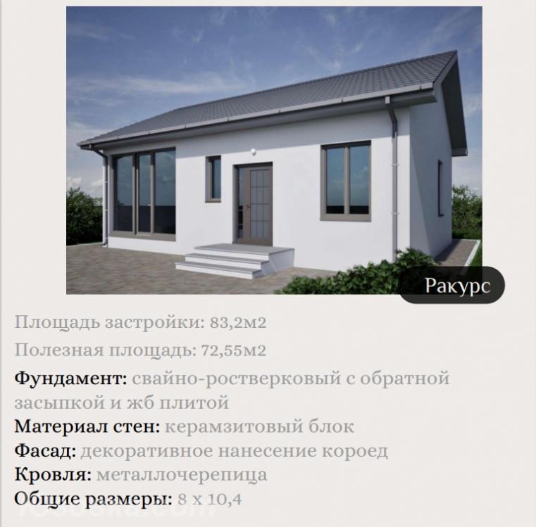 Дом , 83 м², на участке 2,0 сот., ДОНЕЦК