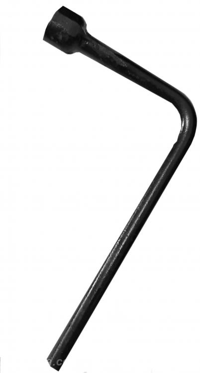 Ключ баллонный изогнутый 22 мм, Г-образный, черный, СССР.