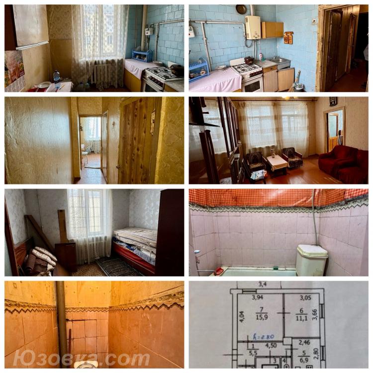 2-комн. квартира, 40 м², вторичка, 3/3 эт., Макеевка