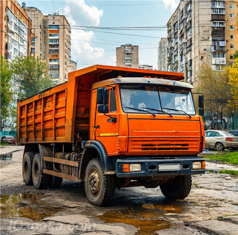 Камаз и грузчики, вывоз мусора, ДОНЕЦК
