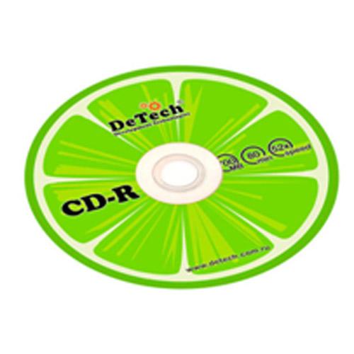 CD-R диск чистый DeTech 700MB 80MIN 52x конверт