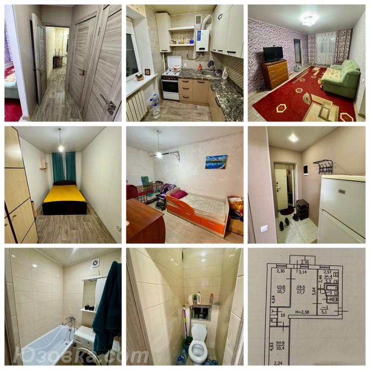 3-комн. квартира, 59 м², вторичка, 4/5 эт., Макеевка