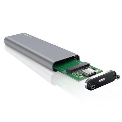 Карман для SSD M. 2 NVMe to USB 3.1 SHL-R320 Silver, ДОНЕЦК