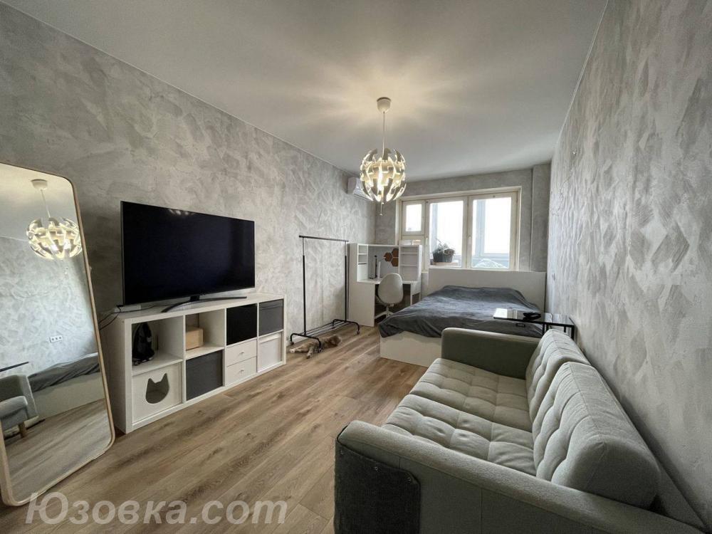 1-комн. квартира, 38м², с мебелью, 2/9 эт., ДОНЕЦК