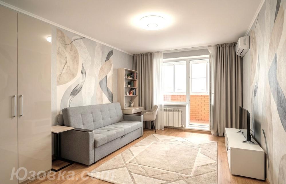 1-комн. квартира, 44м², с мебелью, 1/1 эт., ДОНЕЦК