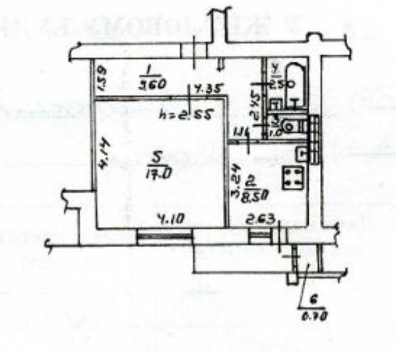 1-комн. квартира, 36 м², вторичка, 7/10 эт., ДОНЕЦК