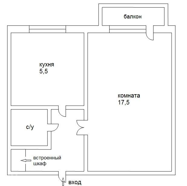 1-комн. квартира, 31 м², вторичка, 3/9 эт., Макеевка