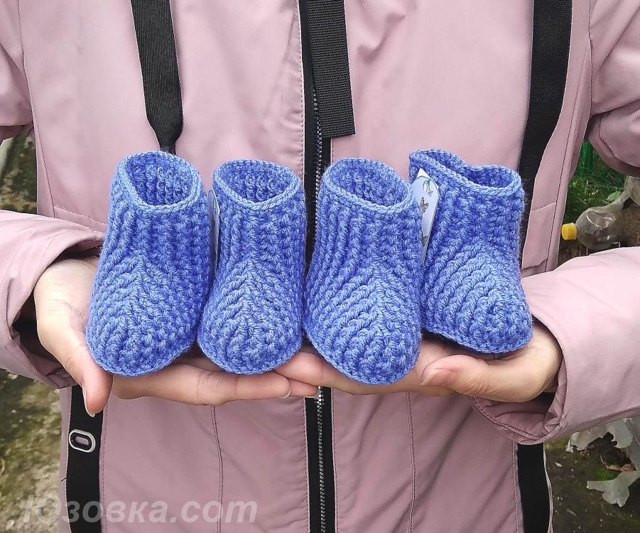 Носочки-сапожки для малыша на 0-2 месяца