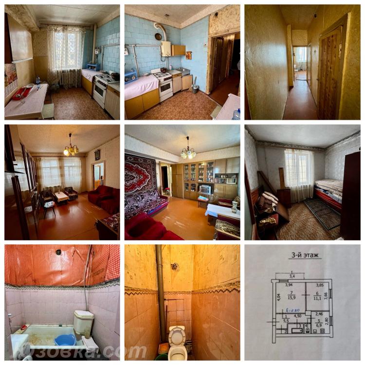 2-комн. квартира, 41 м², вторичка, 3/3 эт., Макеевка