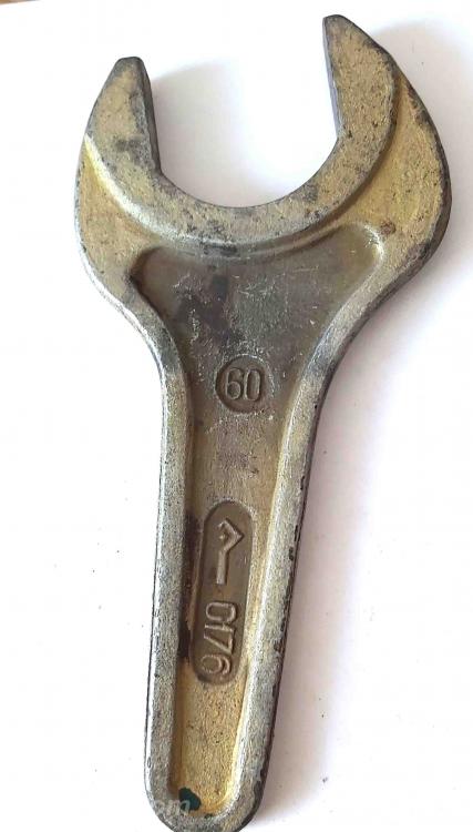 Ключ гаечный 60 мм, рожковый, односторонний, СССР.