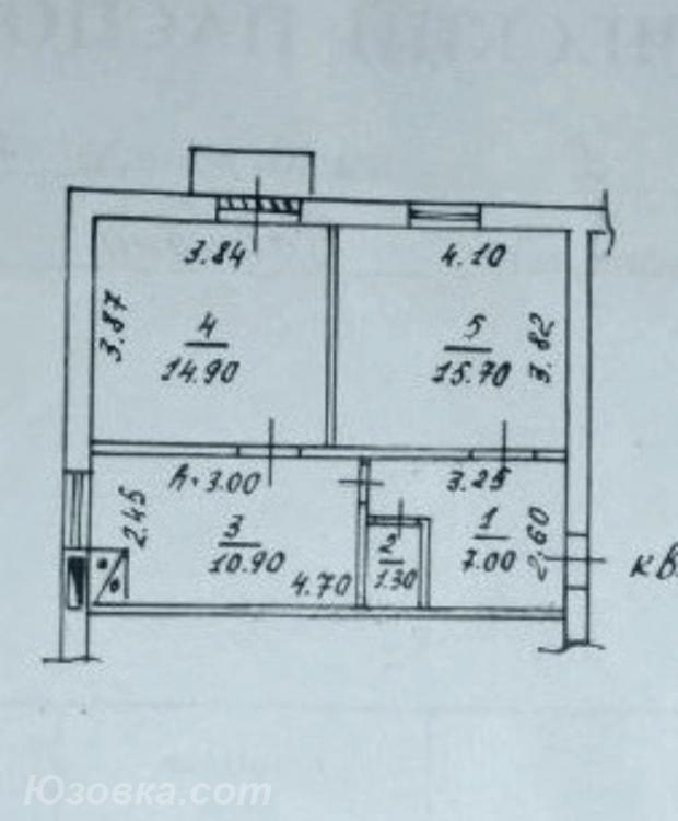 2-комн. квартира, 50 м², вторичка, 2/2 эт.