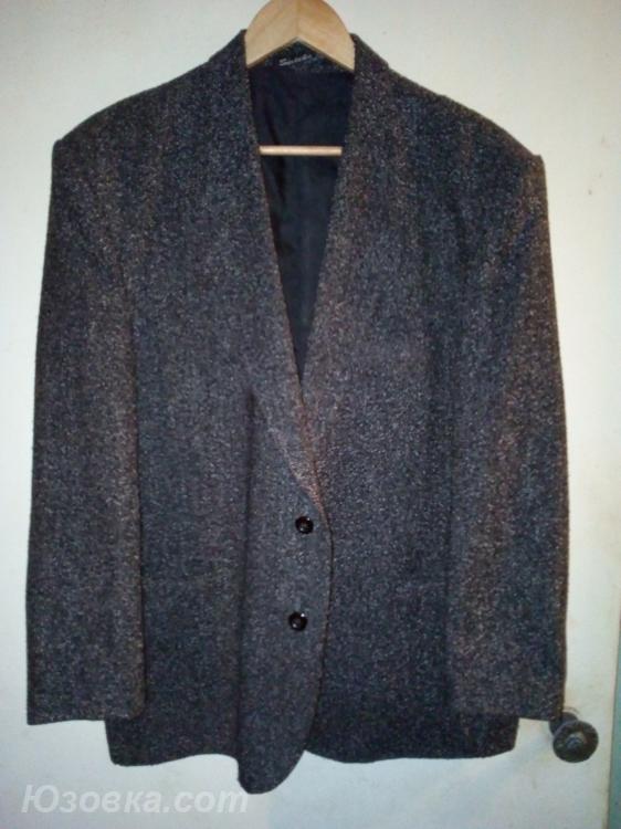 Мужской пиджак, размер 50, цвет темно-серый, Турция.
