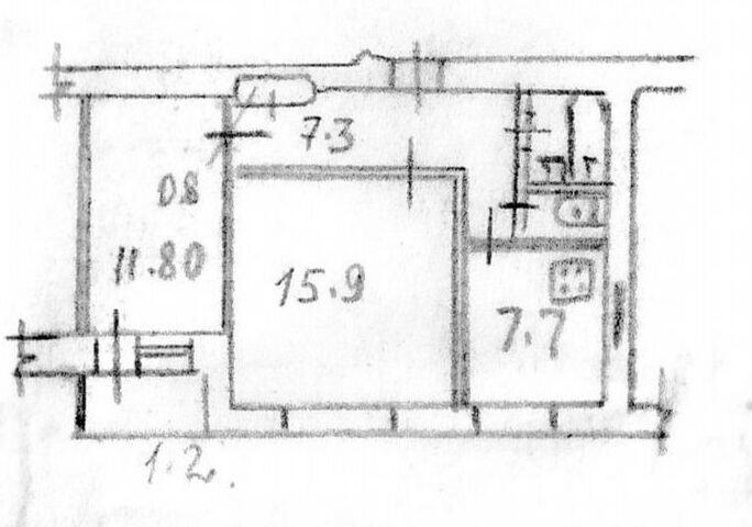 2-комн. квартира, 48 м², вторичка, 7/9 эт., ДОНЕЦК