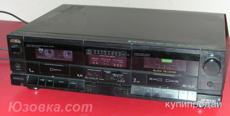 AIWA AD-WX707 Стерео двухкассетная дека 1987-1989 Япония, ДОНЕЦК