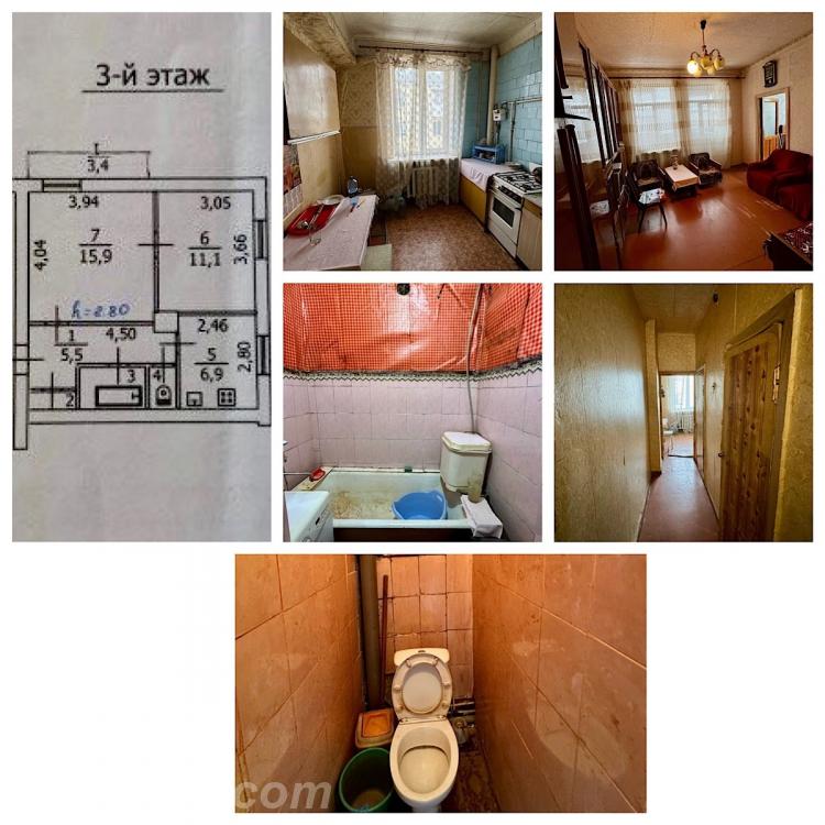 2-комн. квартира, 41 м², вторичка, 3/3 эт., Макеевка